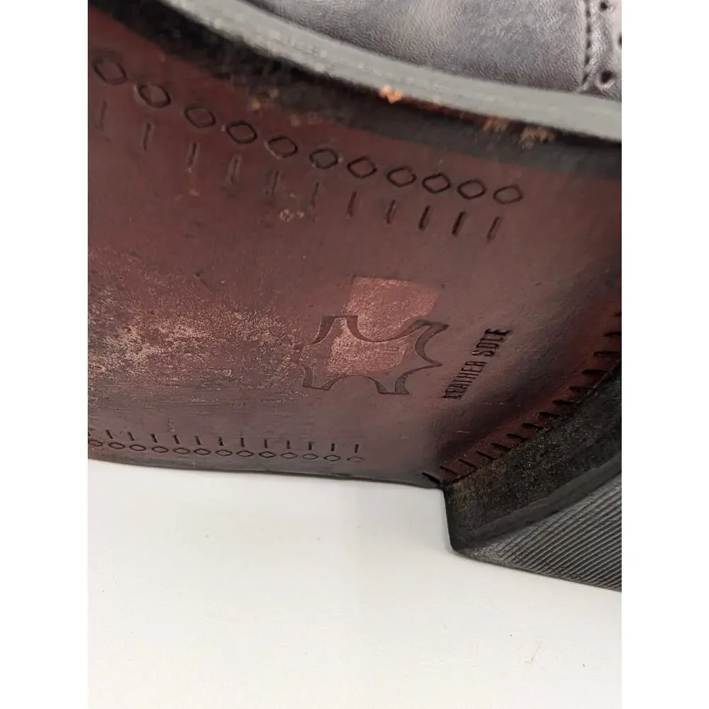 VTG Anthony Reed Burgundy Leather Cap-Toe Oxford Shoes Men's Size 11M